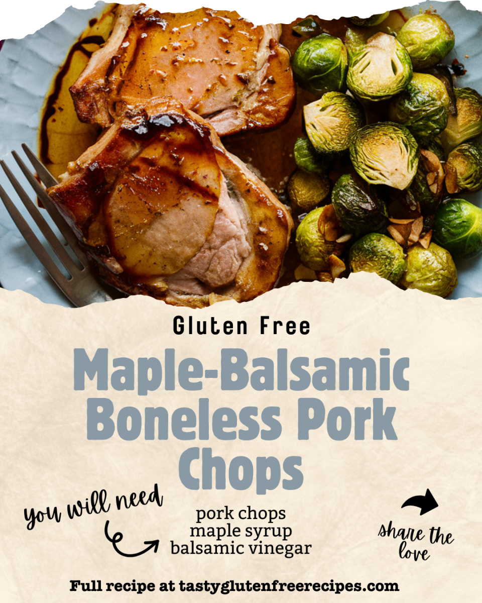Indulge in the rich flavors of Maple-Balsamic Boneless Pork Chops! Juicy pork chops glazed with a perfect blend of sweet maple syrup and tangy balsamic vinegar. Ideal for a delightful dinner that’s sure to impress! 😋 #PorkChops #MapleBalsamic

